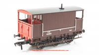 931005 Rapido SECR 6 Wheel Brake Van - No. 55384 - SR brown with red ends (small lettering)